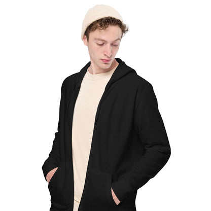 Melting Sad Face Unisex zip hoodie