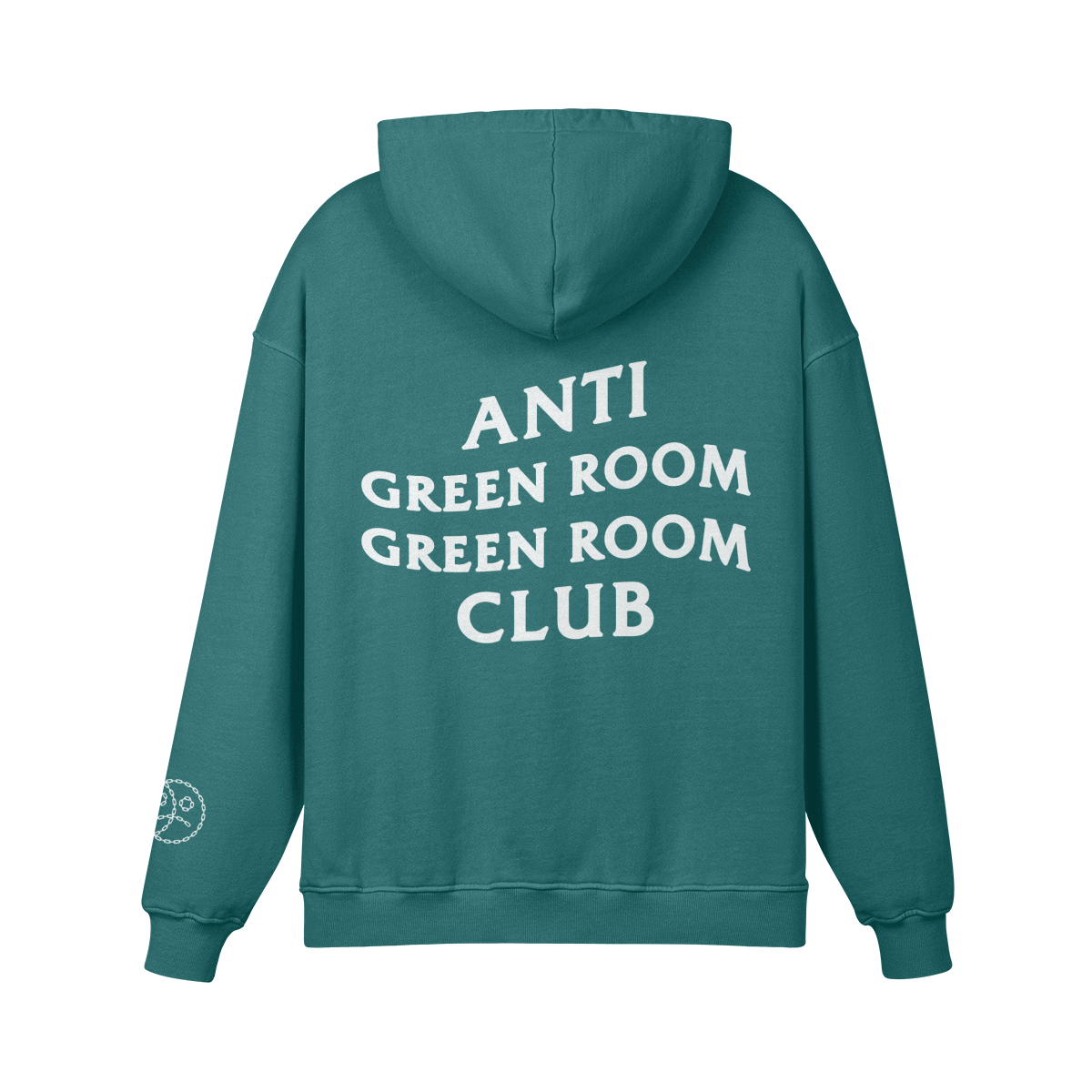 Anti Green Room Club Oversized Hoodie Blueish Green