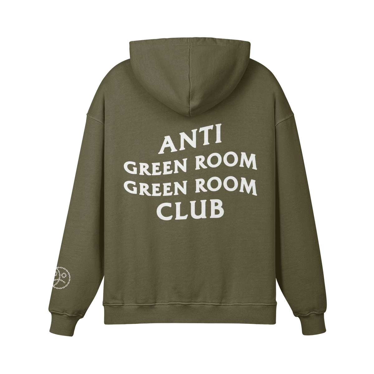 Anti Green Room Club Oversized Hoodie Olive Green