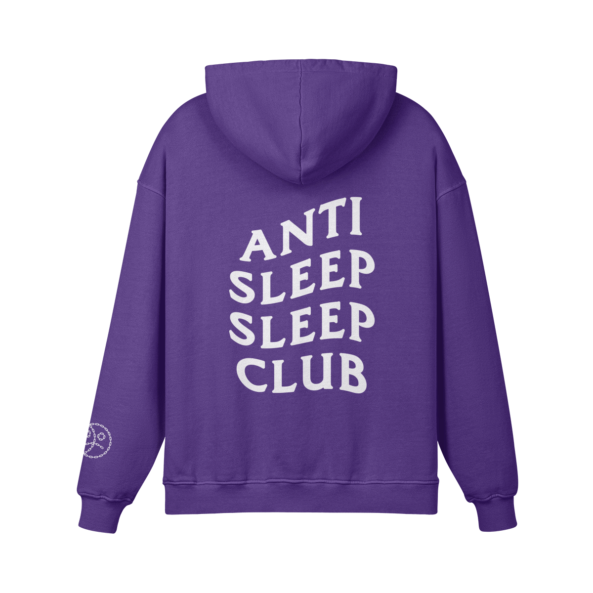 Anti Sleep Sleep Club Oversized Hoodie Purple Haze