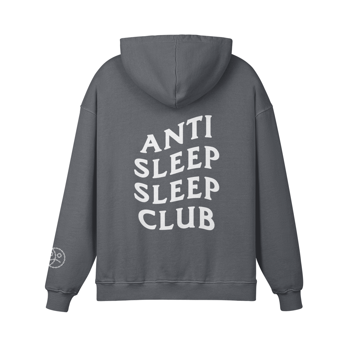 Anti Sleep Sleep Club Oversized Hoodie Carbon Gray