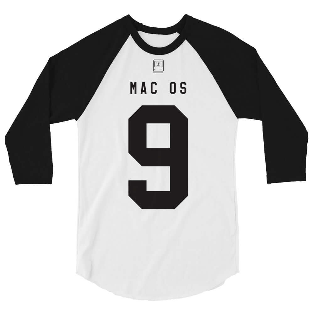MAC OS 9 3/4 sleeve raglan shirt