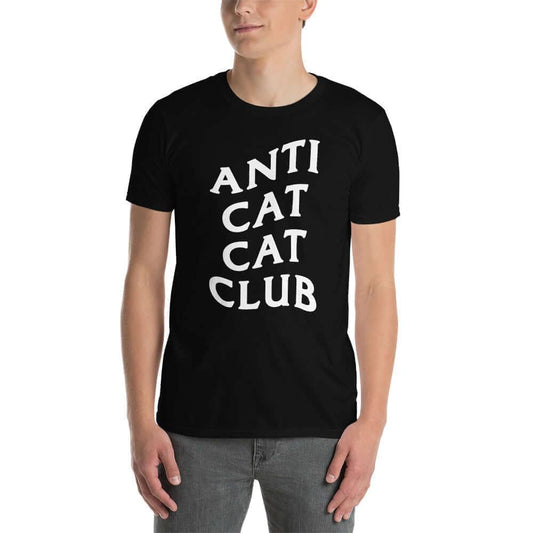 Anti Cat Cat Club Unisex T-Shirt Black