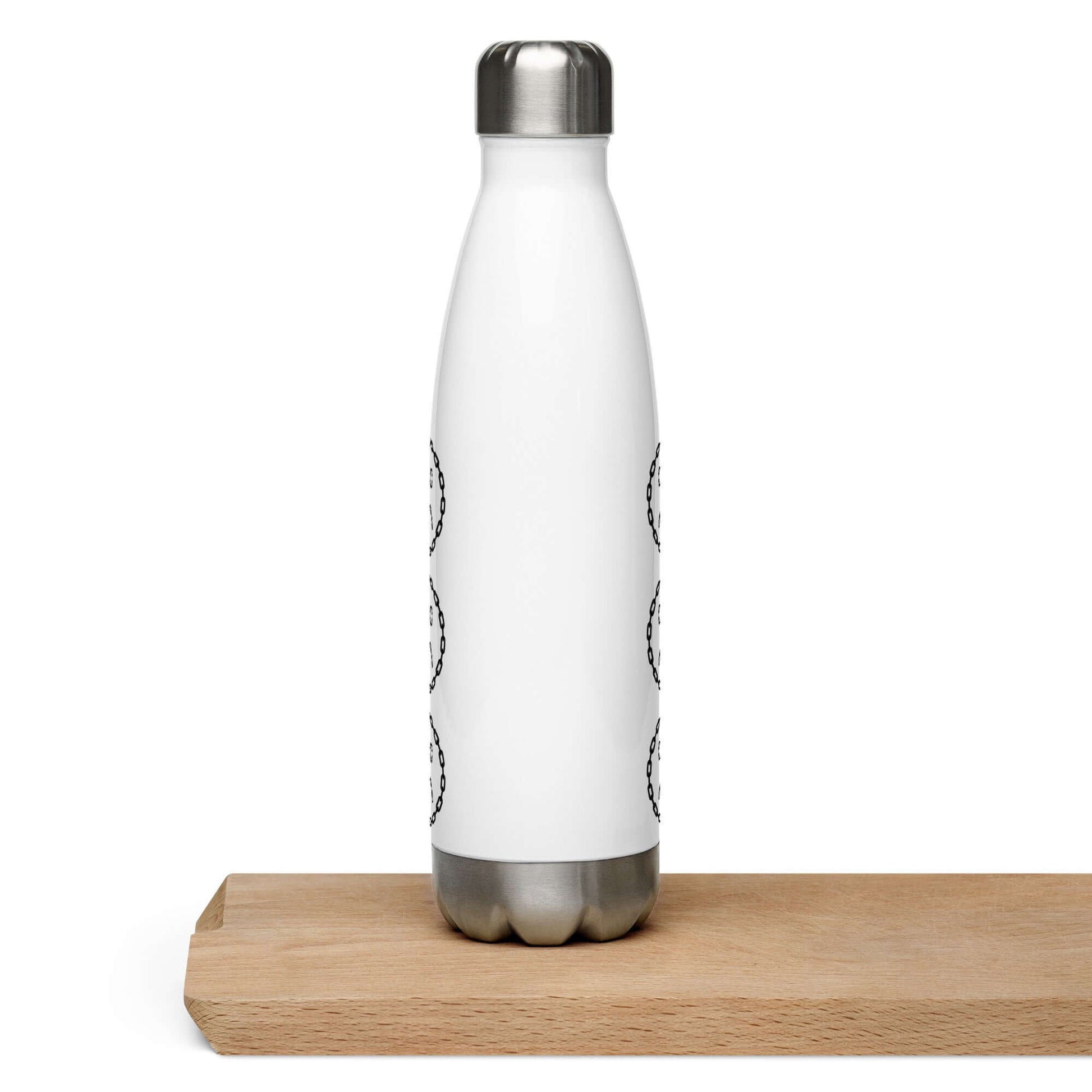 Sad Chain Face Stainless Steel Water Bottle Default Title