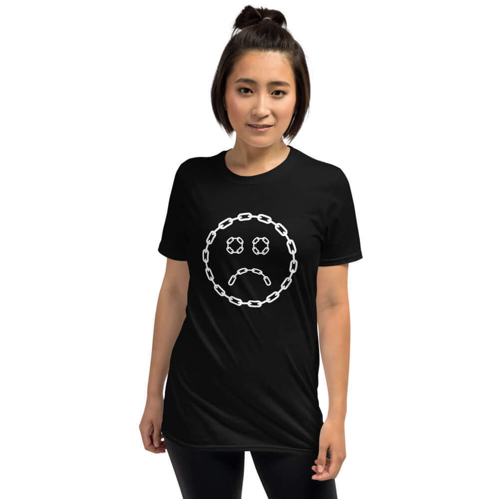 Sad Chain Face Short-Sleeve Unisex T-Shirt