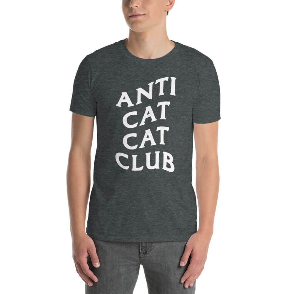 Anti Cat Cat Club Unisex T-Shirt Dark Heather